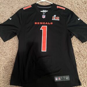 NFL Black and Orange Bengals Jersey
